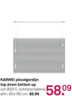 Karwei Karwei plisségordijn top down bottom up aanbieding