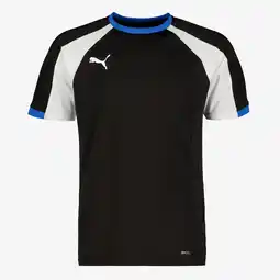 Scapino Puma IndividualLIGA voetbal heren T-shirt zwart wit aanbieding