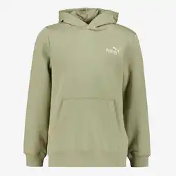 Scapino Puma ESS 2 Color Small NO. 1 Logo kinder hoodie groen aanbieding