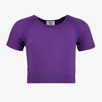 Scapino Osaga naadloos cropped meisjes sport T-shirt paars aanbieding