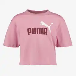 Scapino Puma ESS 2 Color NO. 1 Logo cropped meisjes sport T-shirt roze aanbieding