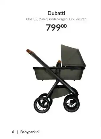 Babypark Dubatti aanbieding