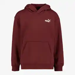 Scapino Puma Essentials Small Logo kinder hoodie rood aanbieding