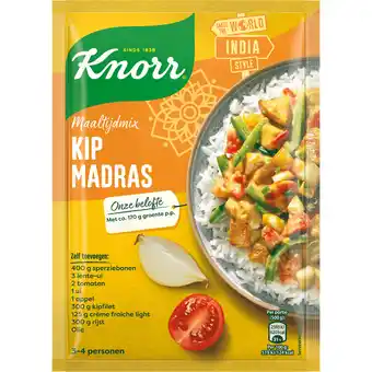 Jumbo Knorr Maaltijdmix Kip Madras 80 g aanbieding