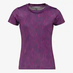 Scapino Osaga Dry meisjes sport T-shirt met print paars aanbieding