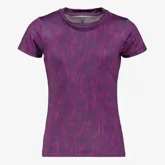 Scapino Osaga Dry meisjes sport T-shirt met print paars aanbieding