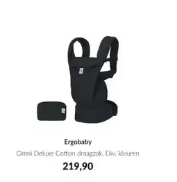 Babypark Ergobaby Omni Deluxe Cotton draagzak aanbieding