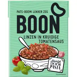 Jumbo Boon Linzen in Kruidige Tomatensaus 380 g aanbieding