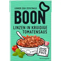 Jumbo Boon Linzen in Kruidige Tomatensaus 190 g aanbieding