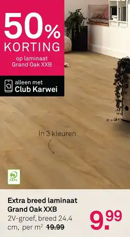 Karwei Extra breed laminaat Grand Oak XXB aanbieding