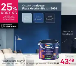 Karwei Flexa Creations muurverf aanbieding