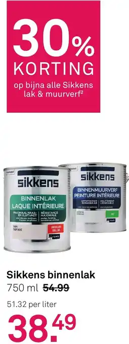 Karwei Sikkens binnenlak aanbieding