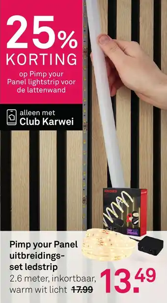 Karwei Pimp your Panel uitbreidings-set ledstrip aanbieding