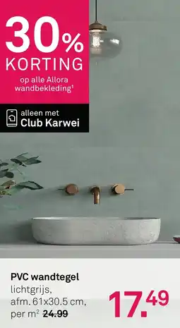 Karwei PVC wandtegel aanbieding