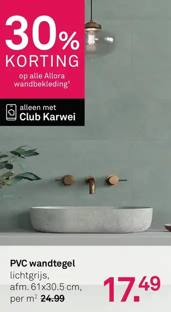 Karwei PVC wandtegel aanbieding