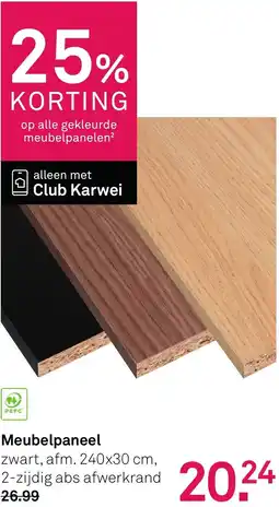 Karwei Meubelpaneel aanbieding