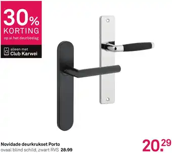 Karwei Novidade deurkrukset Porto aanbieding