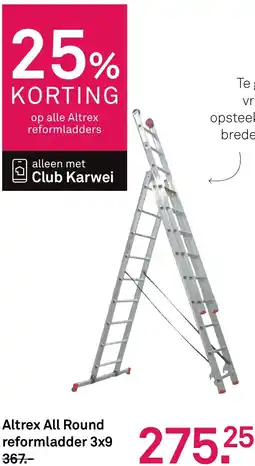 Karwei Altrex All Round reformladder 3x9 aanbieding