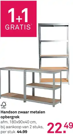 Karwei Handson zwaar metalen opbergrek aanbieding