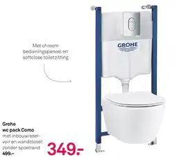 Karwei Grohe wc pack Como aanbieding