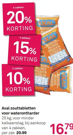 Karwei Axal zouttabletten voor waterontharder aanbieding