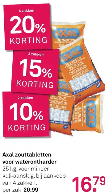 Karwei Axal zouttabletten voor waterontharder aanbieding
