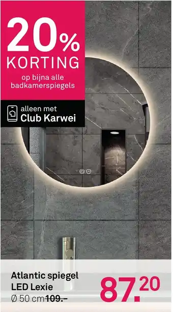Karwei Atlantic spiegel LED Lexie aanbieding