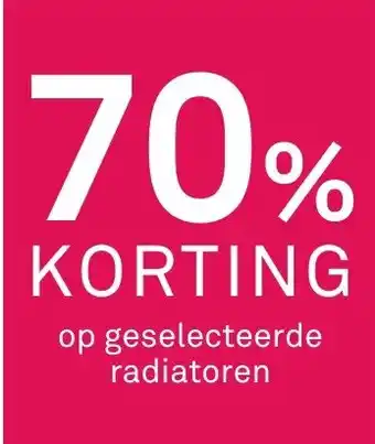 Karwei Op geselecteerde radiatoren aanbieding