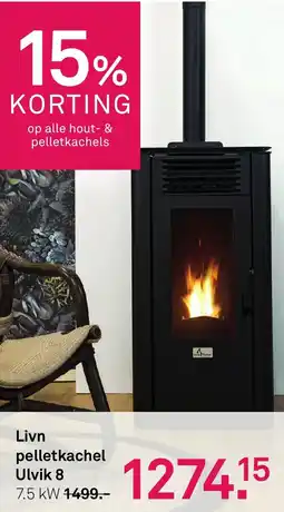 Karwei Livn pelletkachel Ulvik 8 aanbieding