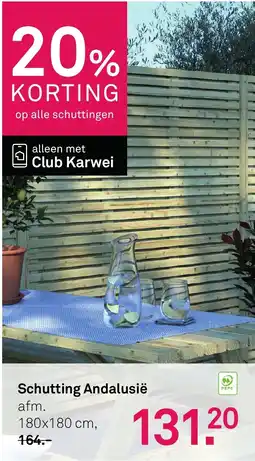 Karwei Schutting Andalusië aanbieding