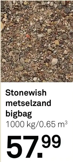 Karwei Stonewish metselzand bigbag aanbieding