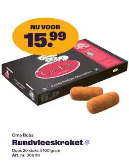Bidfood Oma Bobs Rundvleeskroket aanbieding