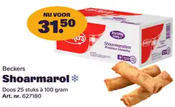 Bidfood Beckers Shoarmarol aanbieding