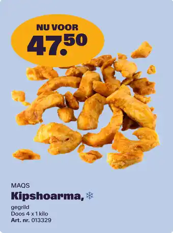 Bidfood MAQS Kipshoarma aanbieding