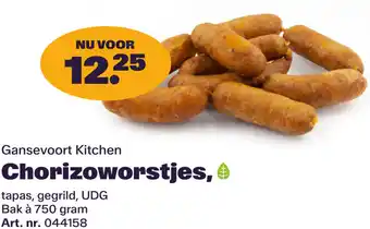 Bidfood Gansevoort Kitchen Chorizoworstjes aanbieding