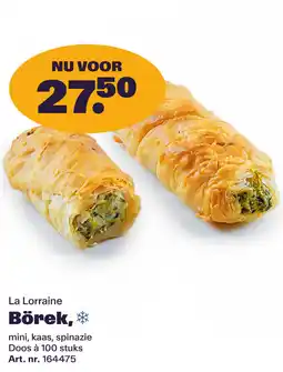 Bidfood La Lorraine Börek aanbieding