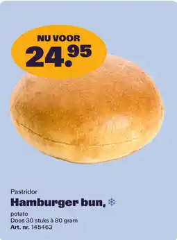 Bidfood Pastridor Hamburger bun aanbieding