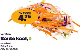 Bidfood Vers&zo Bonte kool aanbieding
