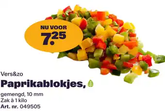 Bidfood Vers&zo Paprikablokjes aanbieding