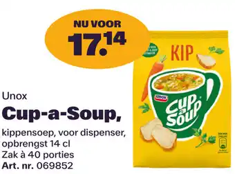 Bidfood Unox Cup-a-Soup aanbieding