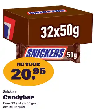 Bidfood Snickers Candybar aanbieding