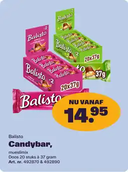 Bidfood Balisto Candybar aanbieding