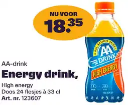 Bidfood AA-drink Energy drink aanbieding