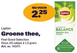 Bidfood Lipton Groene thee aanbieding