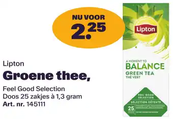 Bidfood Lipton Groene thee aanbieding