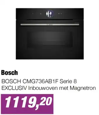 EP Bosch CMG736AB1F Serie 8 EXCLUSIV Inbouwoven met Magnetron aanbieding