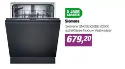 EP Siemens SN63EX20BE iQ300 extraklasse Inbouw Vaatwasser aanbieding