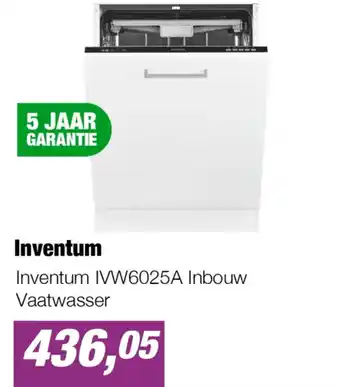 EP Inventum IVW6025A Inbouw Vaatwasser aanbieding