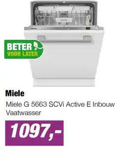 EP Miele G 5663 SCVI Active E Inbouw Vaatwasser aanbieding