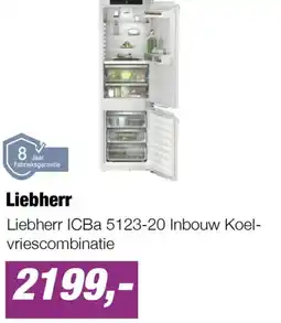 EP Liebherr ICBa 5123-20 Inbouw Koel- vriescombinatie aanbieding